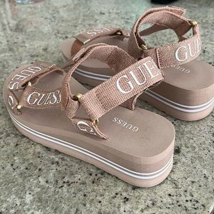 Guess size 8 platform sandals
